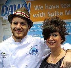 Contest Winner Martha Bralkowski with Chef Spike Mendelsohn